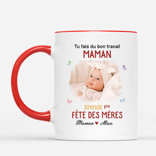 4570MFR2 mug personnalise papa bon travail photo 4570m