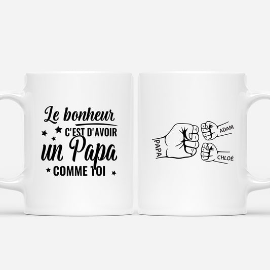 4580MFR1 mug personnalise pour papa le bonheur 4580m