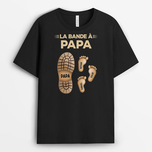 4583AFR1 t shirt personnalise la bande a papa chaussure et empreintes pied 4583a36ab