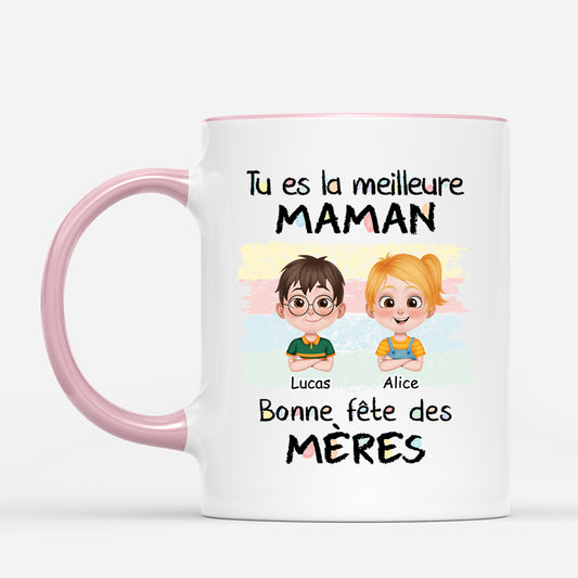 4586MFR2 mug fete des meres personnalise meilleur papa design cartoon 4586m5t0b