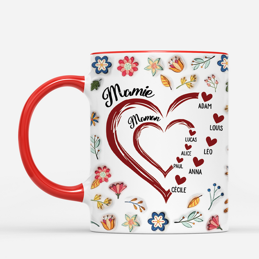 4590MFR2 effet dimpression 3d mug personnalise maman mamie coeur fleurs tropicales 4590m3n7a_6ad3174a e752 4e19 ab43 2ef3931dd591