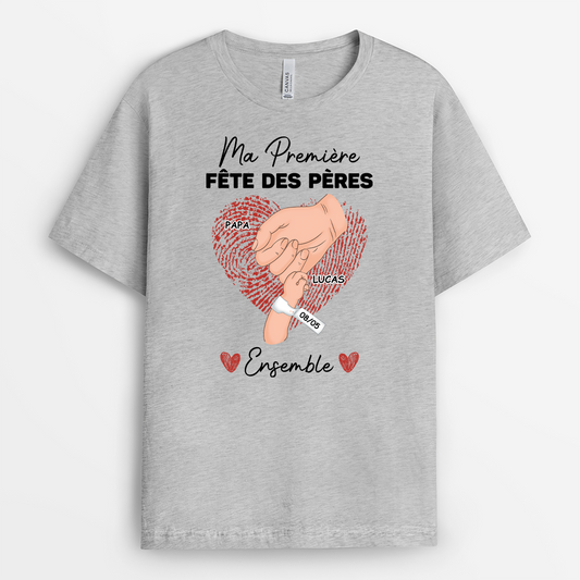4594AFR2 t shirt maman personnalise ma premiere fete des meres ensemble 4594ath3a