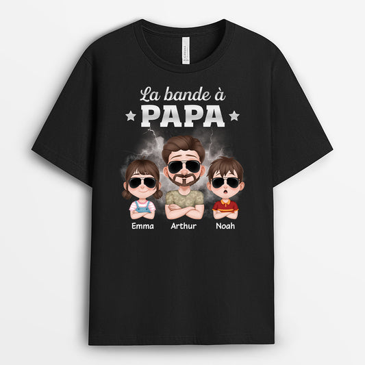 4596AFR1 t shirt personnalise la bande a papa tonnerre design cartoon 4596akq0b