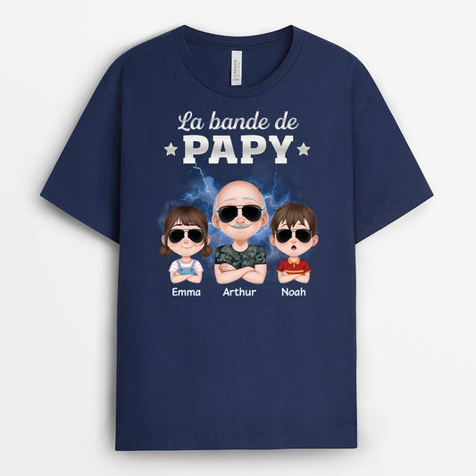 4596AFR2 t shirt personnalise la bande a papa tonnerre design cartoon 4596akq0b