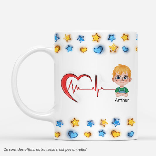4604MFR1 effet dimpression 3d mug personnalise famille mon enfant coeurs et etoiles 4604m3q0b