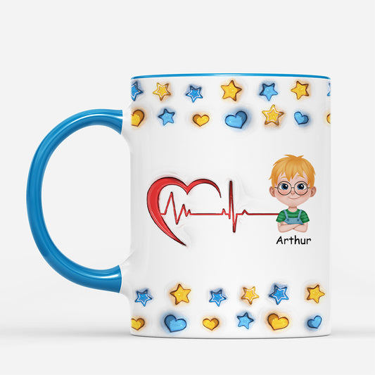 4604MFR2 effet dimpression 3d mug personnalise famille mon enfant coeurs et etoiles 4604m3q0b