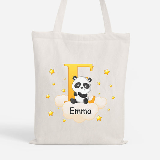 4606BFR1 tote bag personnalise pour enfant linitiale de son prenom dans le ciel 4606bkv0k