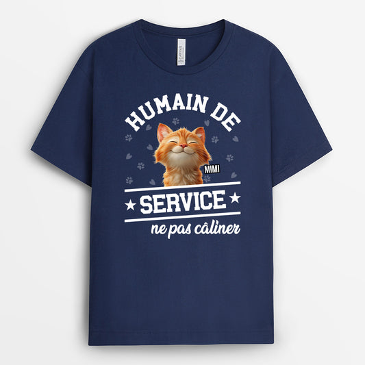 4639AFR2 t shirt personnalise chat humain de service 4639a8imd