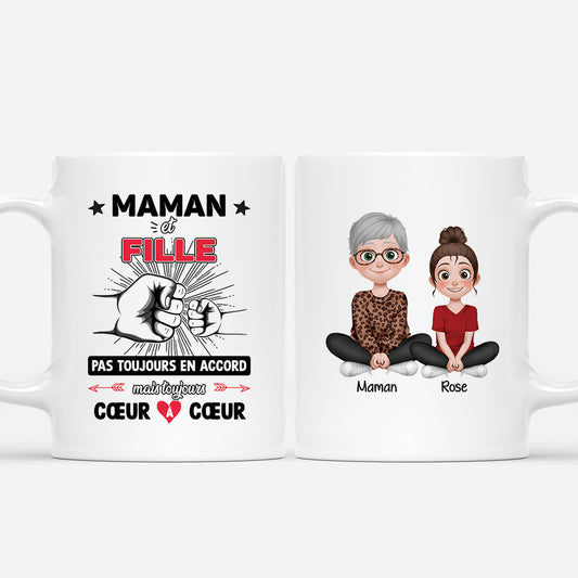 4657MFR1 mug pour maman personnalise toujours coeur a coeur 4657m6yma