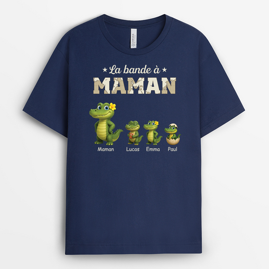 4667AFR2 t shirt personnalise la bande a papa crocodile 4667a3h5b