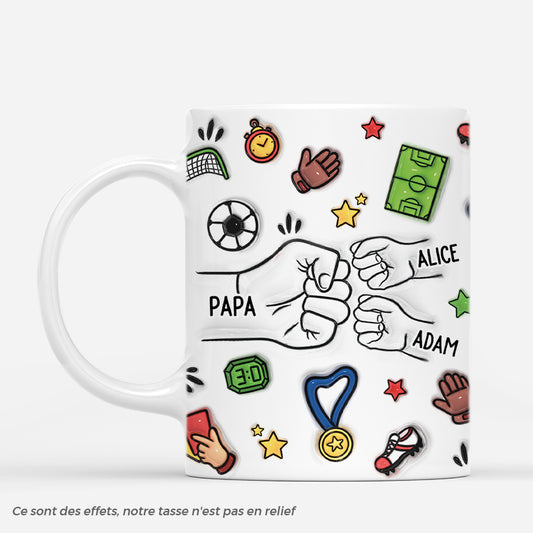 4670MFR1 effet dimpression 3d mug personnalise papa footballeur 4670m3q5b