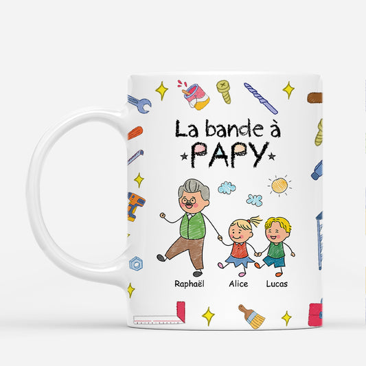 4727MFR1 mug personnalise la bande a papy bricoleur dessin crayon 4727mtm0b