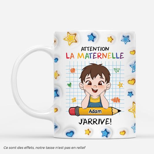 4728MFR1 effet dimpression 3d mug personnalise pour enfant attention la maternelle 4728mkl0k