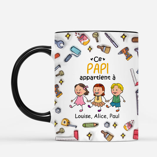4732MFR2 effet dimpression 3d mug personnalise ce papa bricoleur appartient a dessin crayon 4732m