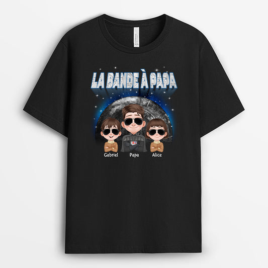 4733AFR1 t shirt personnalise le crew de papa version lunivers 4733a5hmb