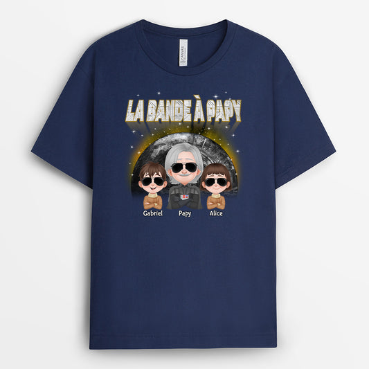 4733AFR2 t shirt personnalise le crew de papa version lunivers 4733a5hmb