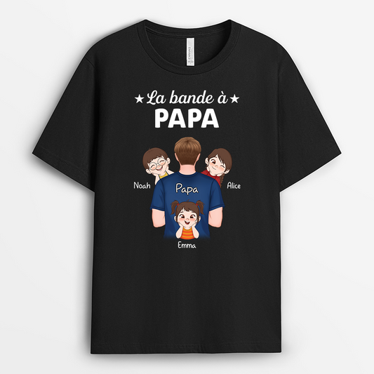 4769AFR1 t shirt personnalise la bande du papa fort 4769a3h0b