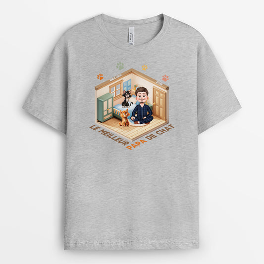 4775AFR2 t shirt pour amoureux des chats meilleure maman chat design chambre 4775a5m0d