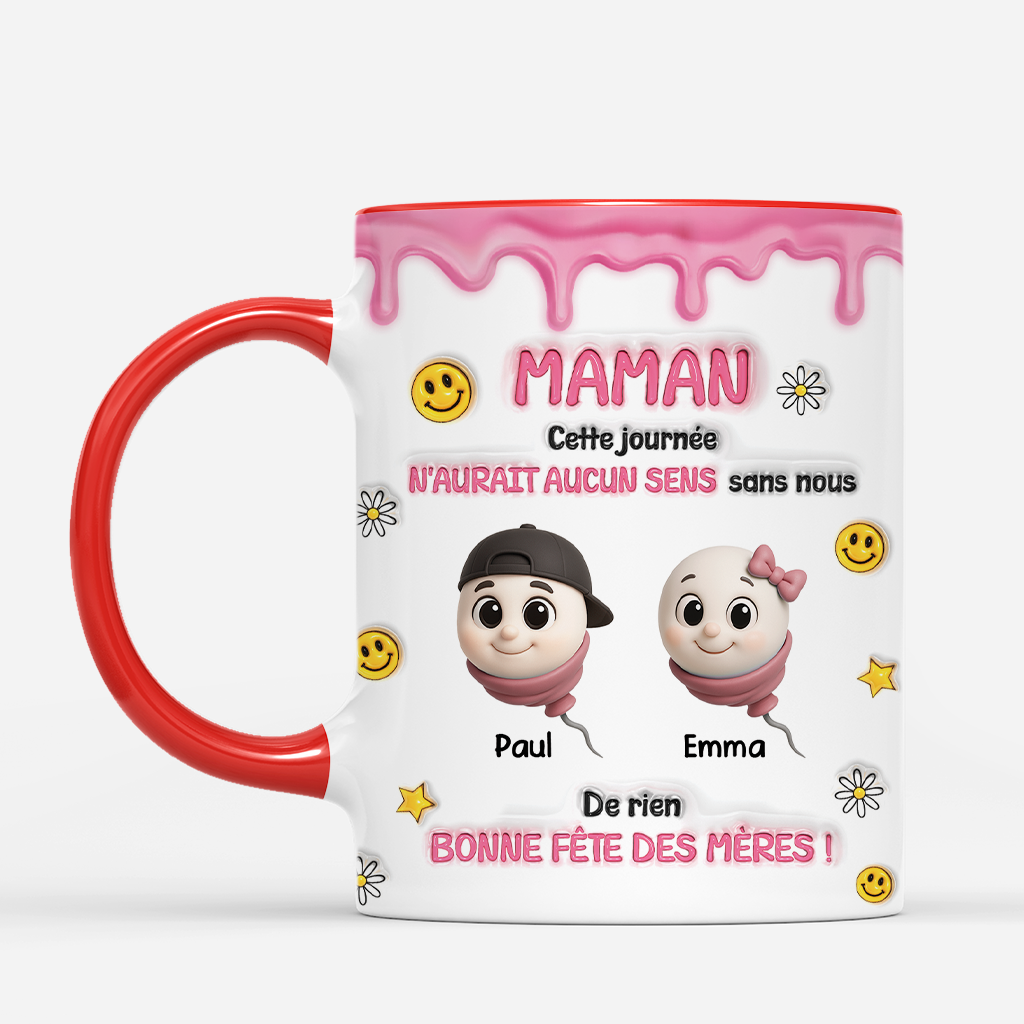 4788MFR2 effet dimpression 3d mug fete des peres personnalise humour la vie ennuyeuse sans nous 4788m5h5b