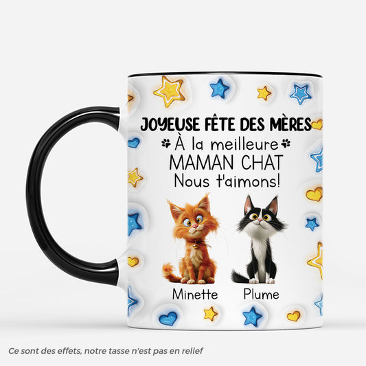 4797MFR2 effet dimpression 3d mug personnalise chat au meilleur papa du monde avec etoiles 4797m8t5d