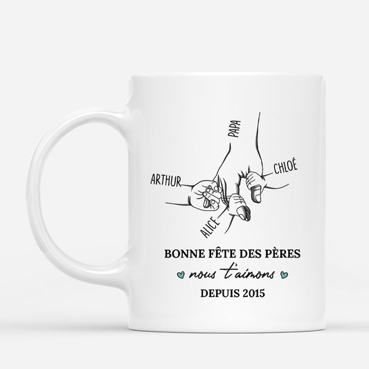 4802MFR1 mug fete des peres personnalise nous taimons depuis 4802m66ab