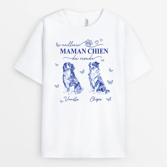4803AFR1 t shirt personnalise meilleure maman chien style bleu toile 4803a5ktc_694232fc 8ad3 4889 aa65 37b65a935b41