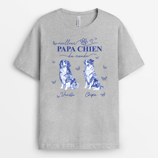 4803AFR2 t shirt personnalise meilleure maman chien style bleu toile 4803a5ktc_8b40181d 2133 443e b7fe 5a8001b6c1fb