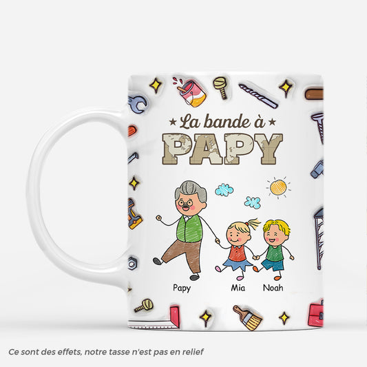 4816MFR1 effet dimpression 3d mug personnalise la bande a papa bricoleur dessin crayon version carte 4816m6m5b
