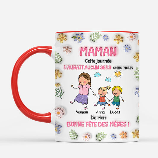 4831MFR2 effet dimpression 3d mug personnalise pour papa aucun sens sans nous 4831m