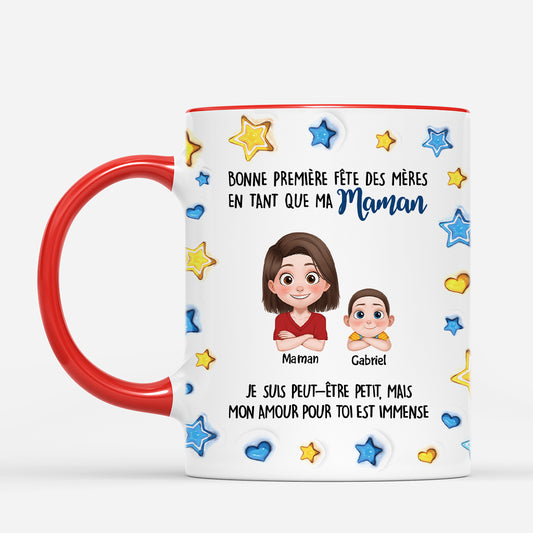 4835MFR2 effet dimpression 3d mug personnalise papa petite mais lamour immense 4835m8lnb