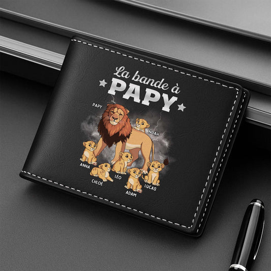 4836JFR2 portefeuille en cuir personnalise homme la bande a papa lion tonnerre 4836jkl8b_517ef57c 9d5a 4268 856c 6aae22243155