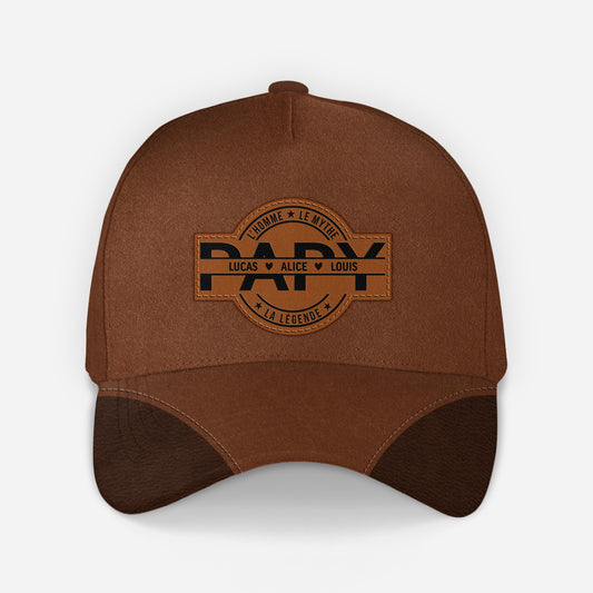 4849JFR2 casquette personnalisee papa lhomme le mythe la legende vintage 4849j8mnb