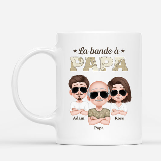 4853MFR1 mug personnalise la bande a papa soldat design carte 4853m5m0b