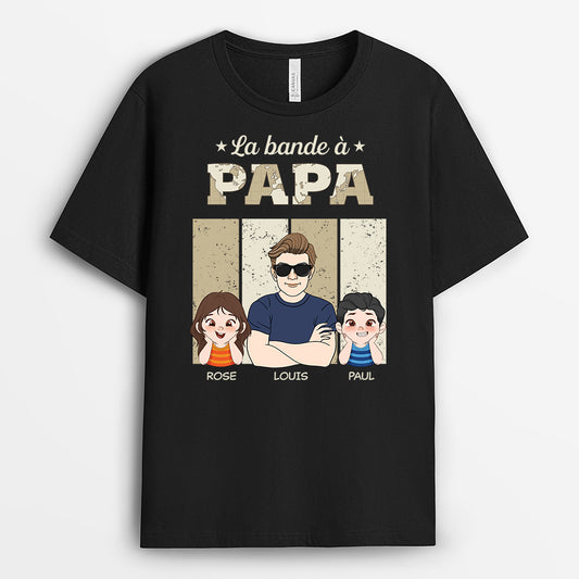 4856AFR1 t shirt personnalise la bande a papa style grunge retro 4856a8h8b