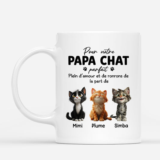 4867MFR1 mug pour amoureux des chats pour notre papa chat parfait 4867m6gtd