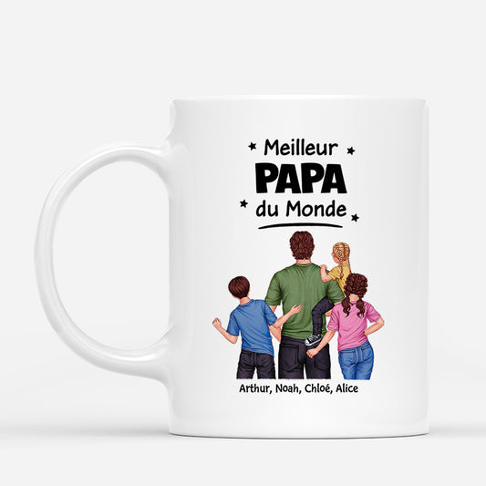 4879MFR1 mug personnalise meilleur papa fort du monde 4879m8l5b