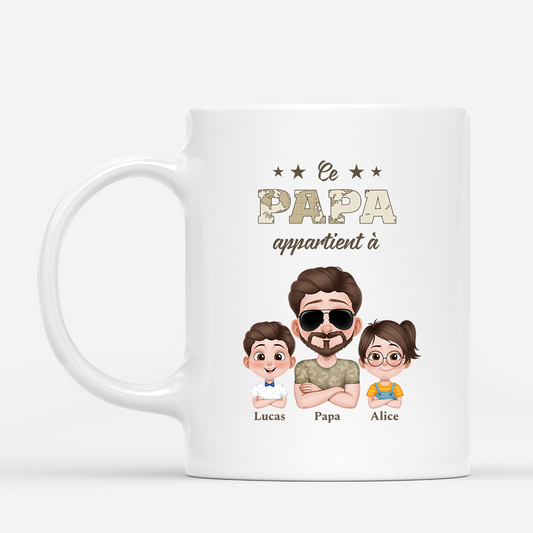 4880MFR1 mug personnalise ce papa soldat appartient a version carte 4880m5h0b