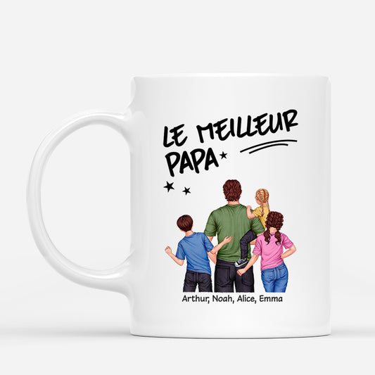 4881MFR1 mug personnalise meilleur papa fort pour toujours 4881mkl5b