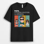 4888AFR1 t shirt personnalise papa lhomme le mythe la legende design cartoon 4888akq5b