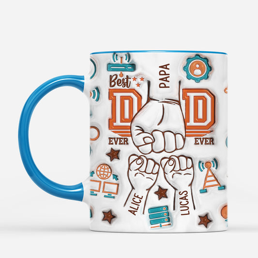 4896MFR2 effet dimpression 3d mug personnalise meilleur papa connecte 4896mt65b