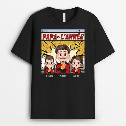 4899AFR1 t shirt personnalise papa de lannee 4899a3gtb