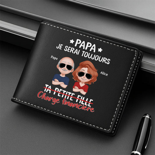 4902JFR2 portefeuille cuir personnalise pour papa tes charges financieres 4902jtq0b