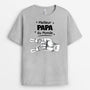 4903AFR1 t shirt personnalise meilleur papa dans le monde poings 4903a5t7b