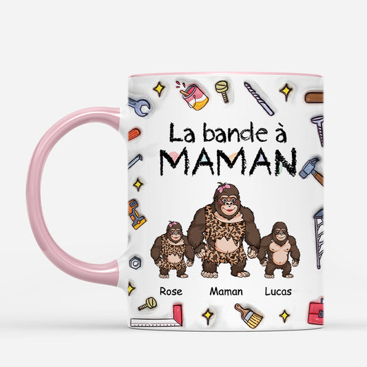 4915MFR2 effet dimpression 3d mug personnalise la bande papa king kong bricoleur 4915m3q7b