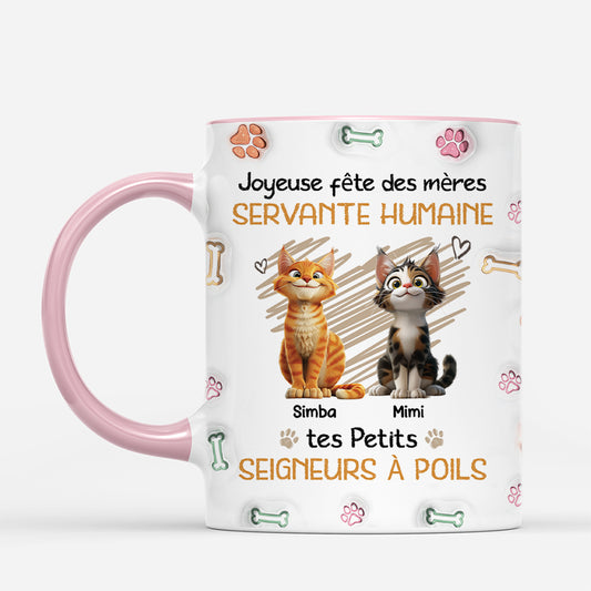 4918MFR2 effet dimpression 3d mug personnalise chat bonne fete de papa chat 4918mkq0d