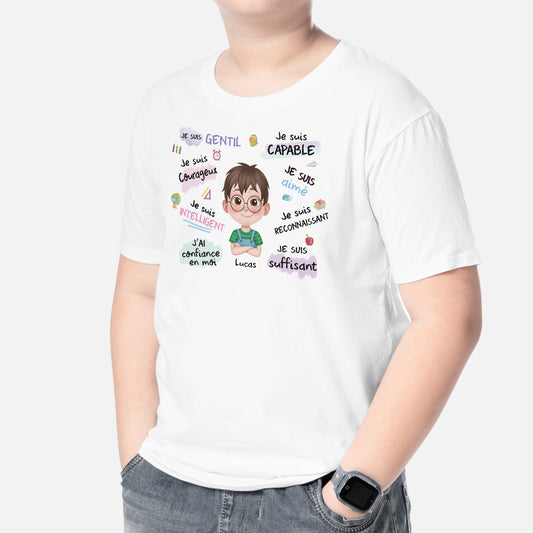 4941AFR2 t shirt personnalise enfant je suis version mignon 4941a5qnk