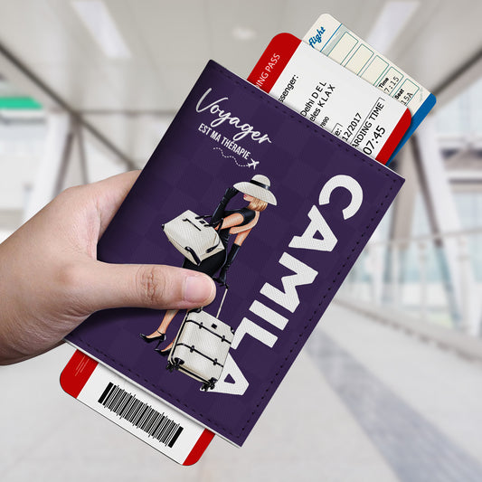 4948OFR2 porte passeport personnalise femme collectionner les moments 4948o5l5a