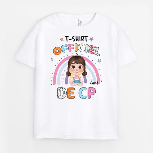 4959AFR1 t shirt personnalise enfant t shirt officiel de la maternelle 4959a6mak