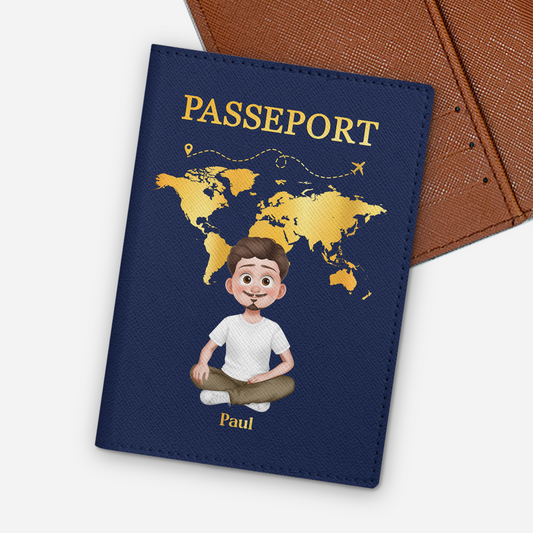 4969OFR1 porte passeport personnalise bon voyage 4969o3h0b