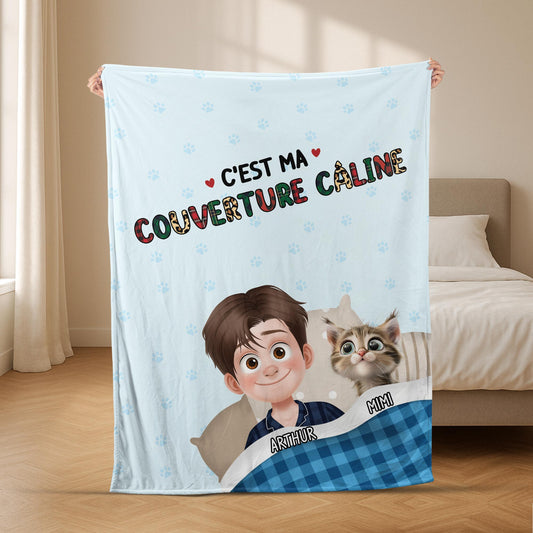 4988BFR2 plaid personnalise avec chat notre couverture caline 4988b8md